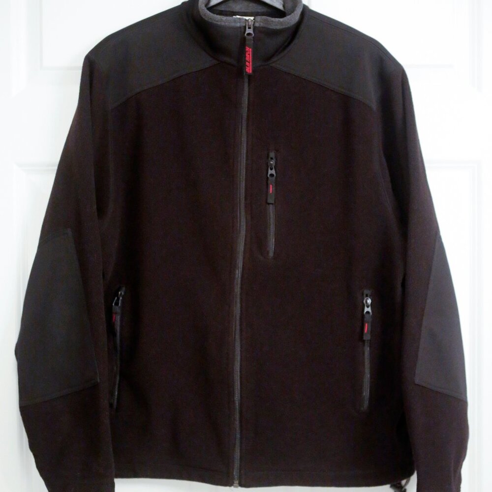 Old Navy 94 Athletic Zip Up Fleece - Black - M